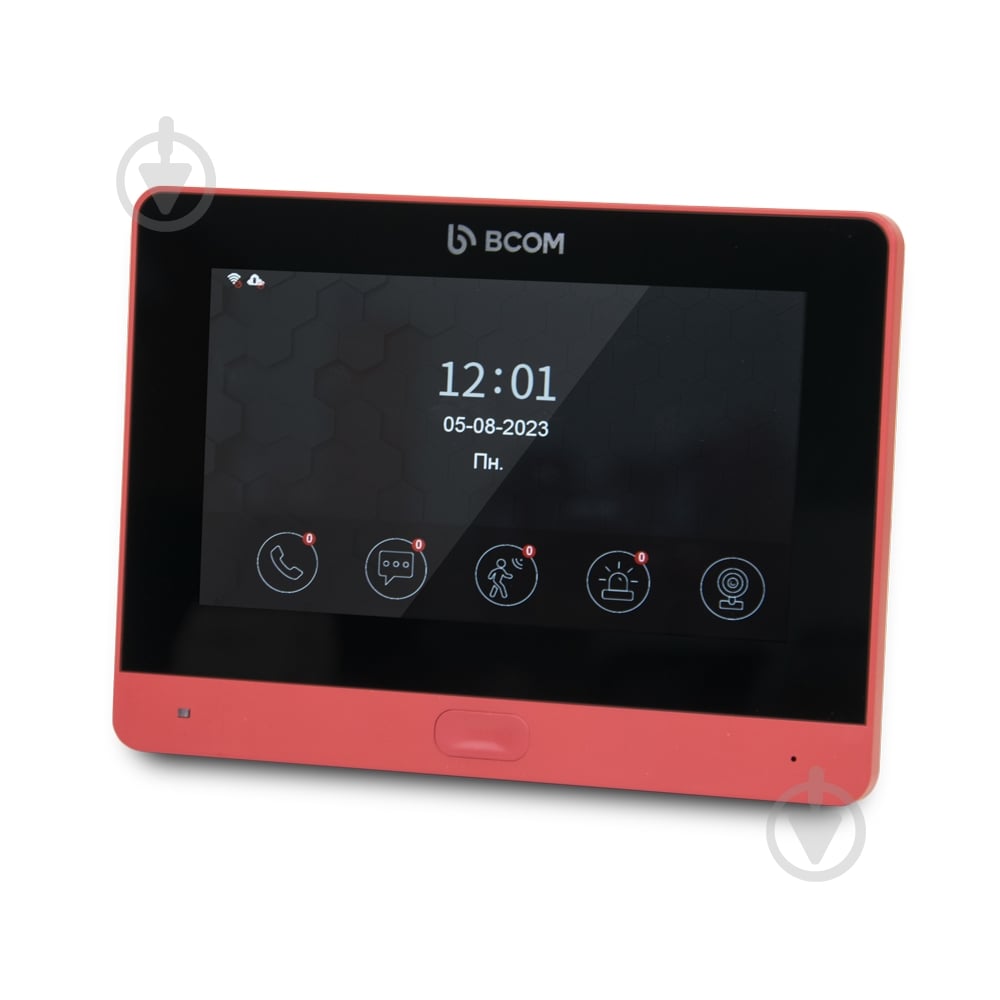 Видеодомофон BCOM 7" BD-760FHD/T red з підтримкою Tuya Smart 248879 - фото 1
