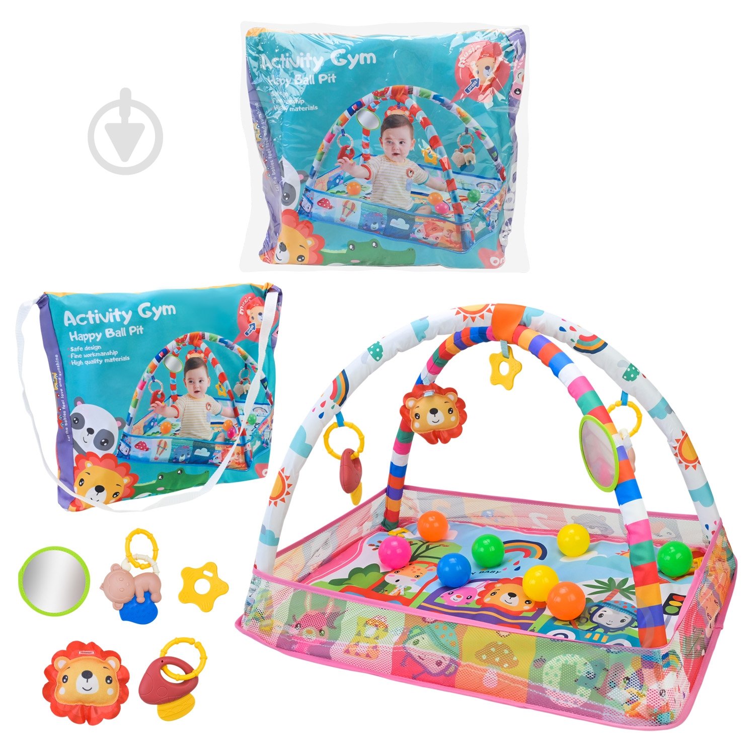 Ігровий килимок Shantou з брязкальцями 918-8022 - фото 1 Ігровий килимок Shantou з брязкальцями 918-8022 - фото 1