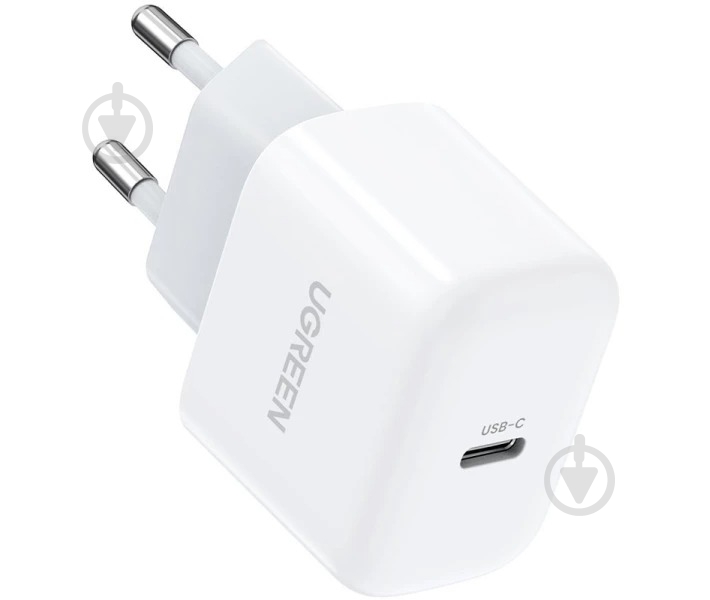 Сетевое зарядное устройство UGREEN CD241 Mini Type-C 20W PD - фото 1
