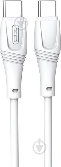 Кабель Xo Zeus Series High Elastic Type-C to Type-C 60W 1 м белый (NBQ239B_White) - фото 1