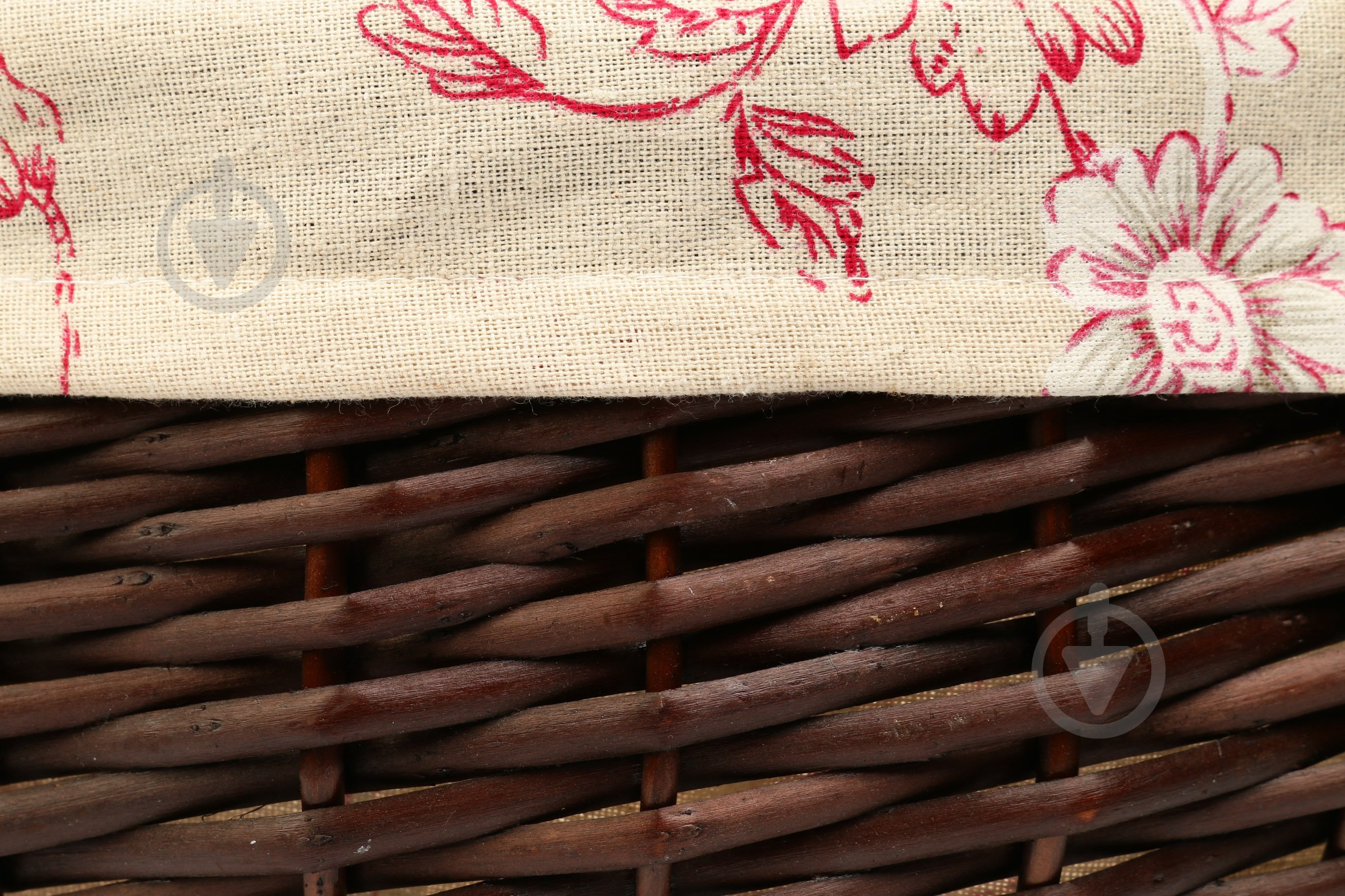 Корзина плетена з текстилем 35/27х20/45 см Easter 16-1B-1 - фото 3