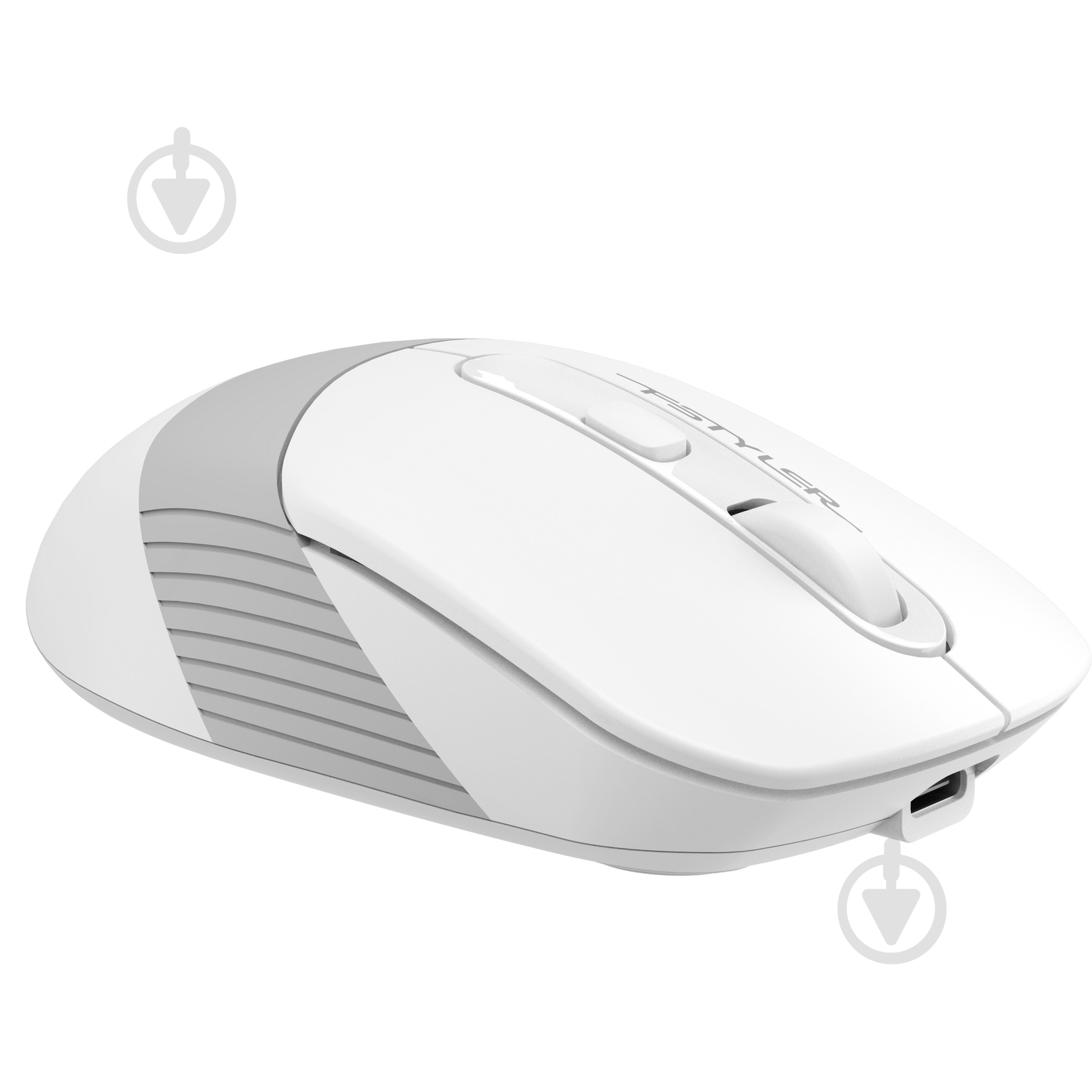 Мышь A4Tech беспроводная Fstyler, USB, 2400dpi (FB10C (Grayish White)) - фото 3 Мышь A4Tech беспроводная Fstyler, USB, 2400dpi (FB10C (Grayish White)) - фото 3