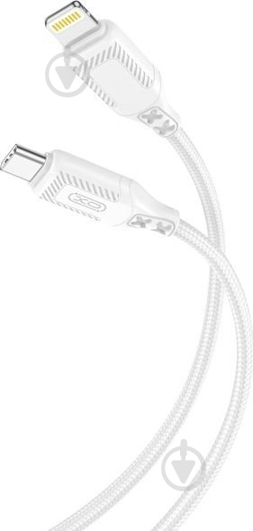 Кабель Xo Braided Type-C to Lightning 27W 1 м белый (NBQ236A_White) - фото 1