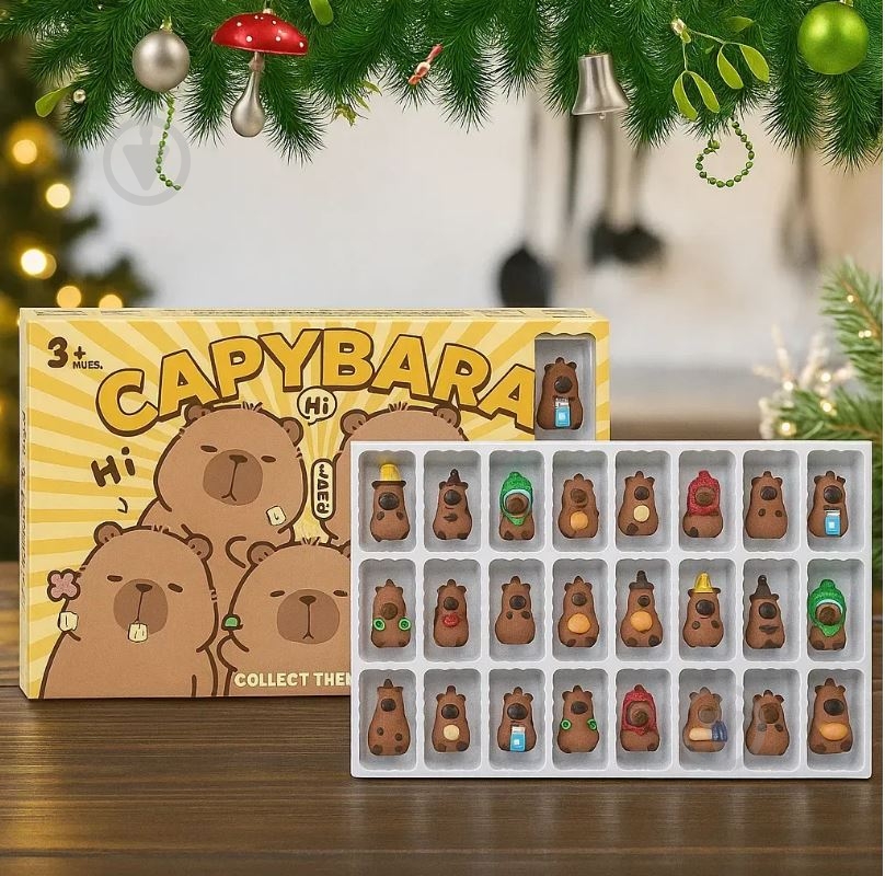 Capybara Адвент календарь Капибара, 24 брелоков - фото 2