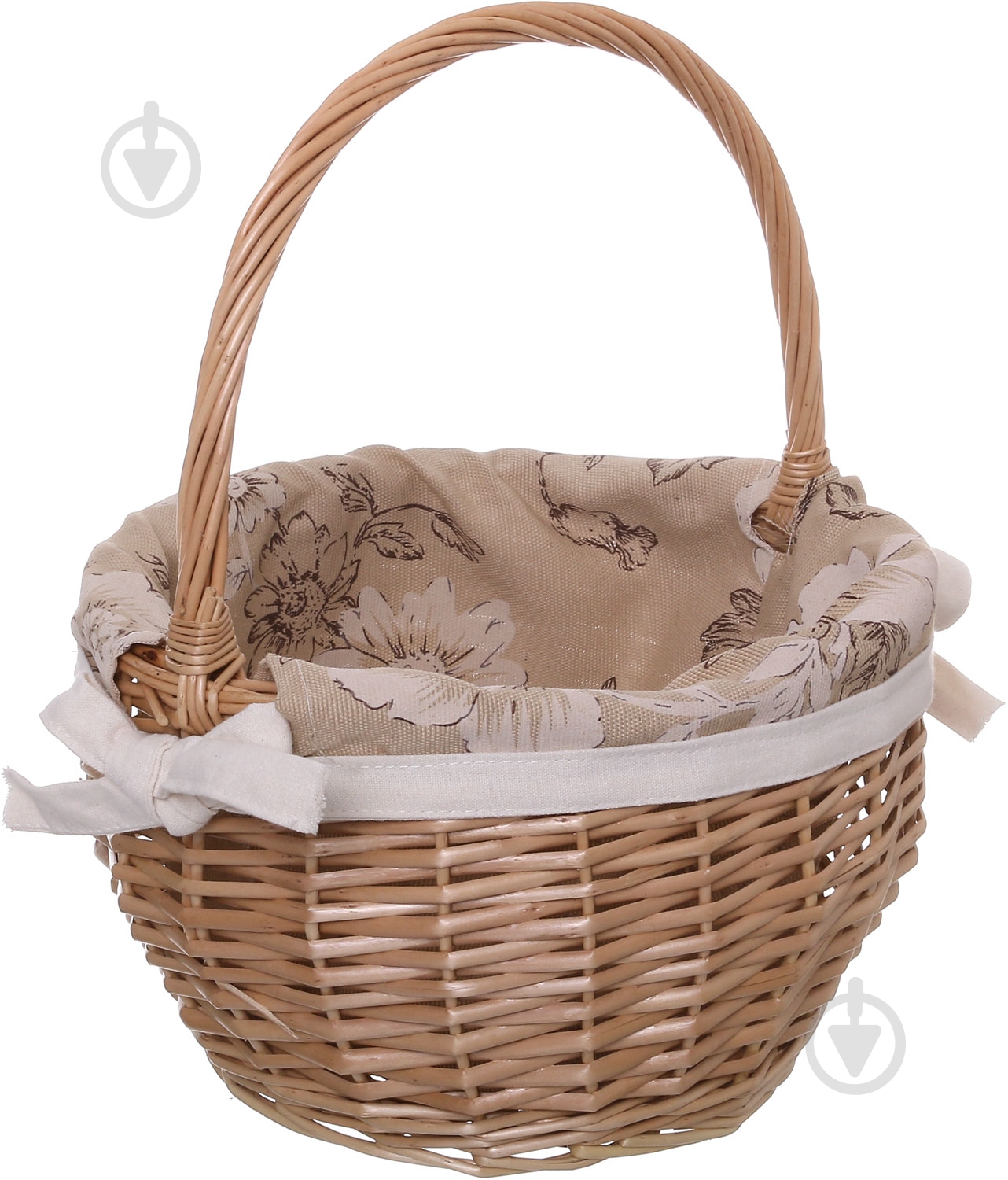 Корзина плетеная с текстилем 28/22х18/35 см Easter 16-3B-2 - фото 1