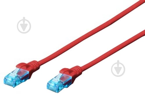 Патч-корд Digitus CCA CAT 5e DK-1512-050/R 5 м червоний - фото 1