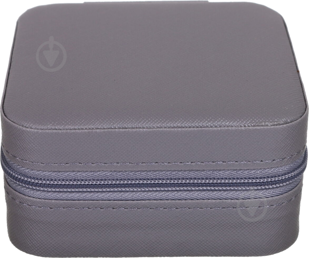 Шкатулка для украшений Royal tiny 10х10х5 см серая - фото 5 Шкатулка для украшений Royal tiny 10х10х5 см серая - фото 5
