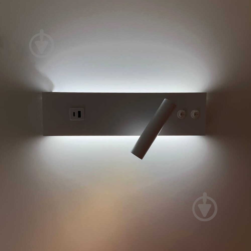 Бра Violux BITRIX-W USB 15 Вт белый 553006 - фото 2
