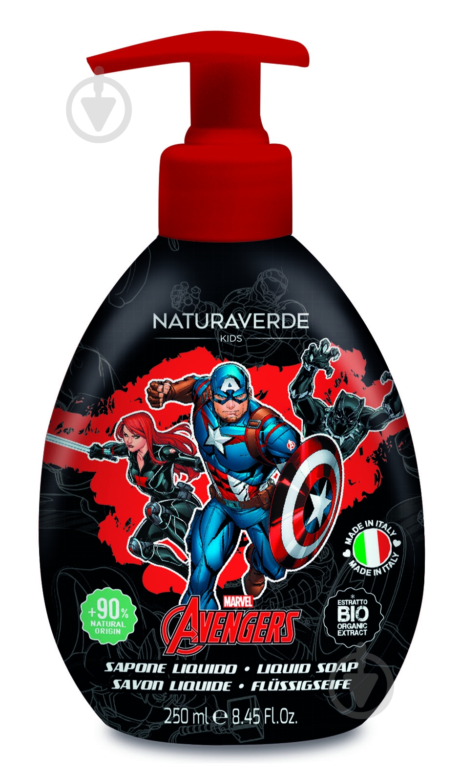 Жидкое мыло Naturaverde AVENGERS 250 мл - фото 1