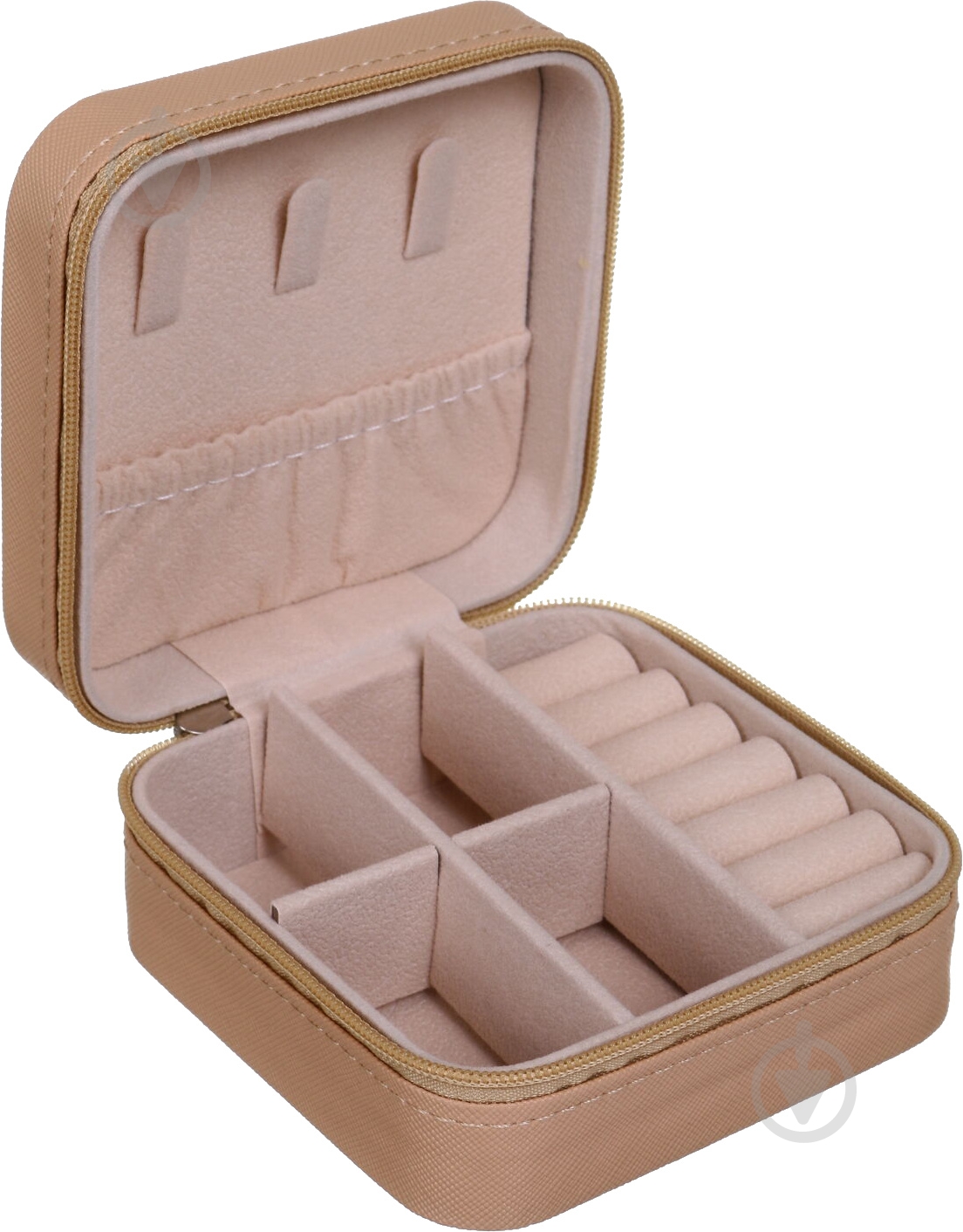 Шкатулка для украшений Royal tiny 10х10х5 см бежевая - фото 2
