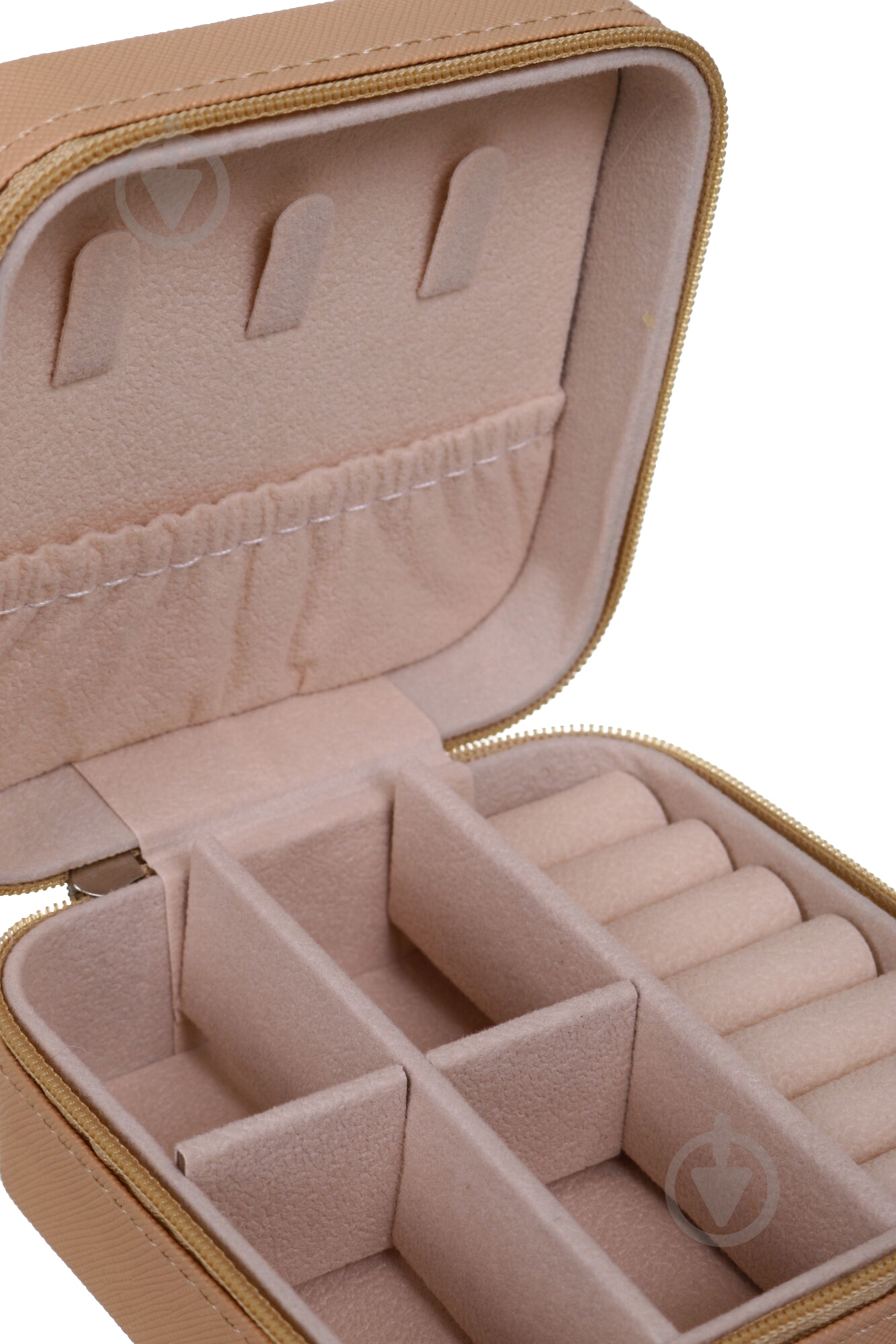 Шкатулка для украшений Royal tiny 10х10х5 см бежевая - фото 3