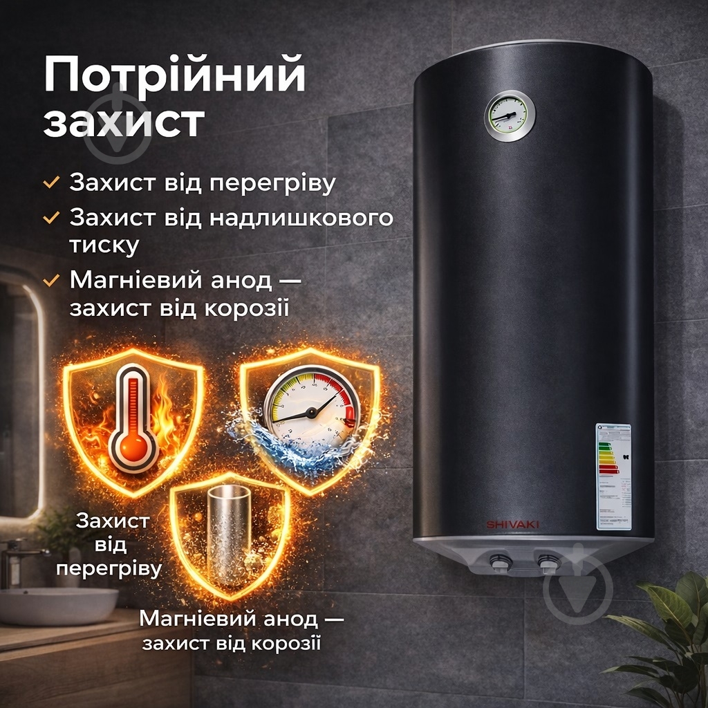 Бойлер Shivaki SHDRY WH 1.5 50 MOIST - фото 7 Бойлер Shivaki SHDRY WH 1.5 50 MOIST - фото 7