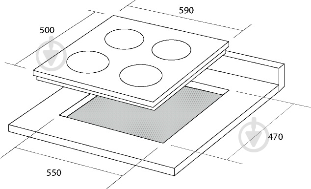 Варочная поверхность электрическая Pyramida PL 604 XE - фото 9 Варочная поверхность электрическая Pyramida PL 604 XE - фото 9