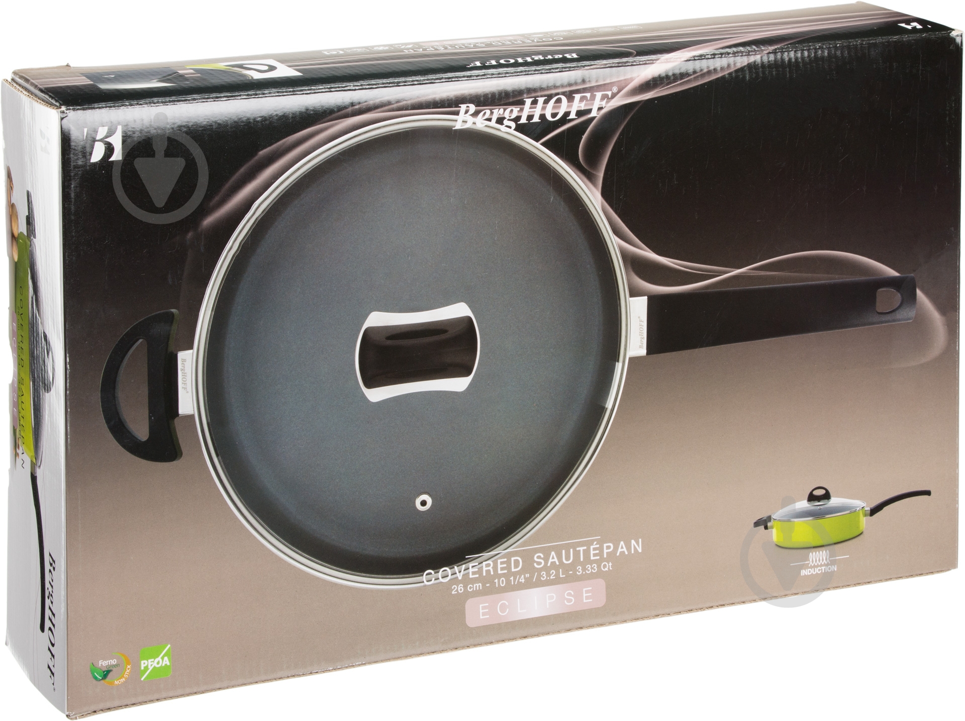 Сотейник с крышкой Eclipse 26 см зеленый 3700086 BergHOFF - фото 5 Сотейник с крышкой Eclipse 26 см зеленый 3700086 BergHOFF - фото 5