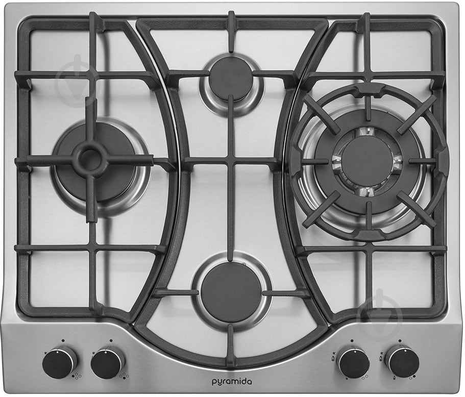 Варильна поверхня газова Pyramida PFA 640 INOX LUXE - фото 1