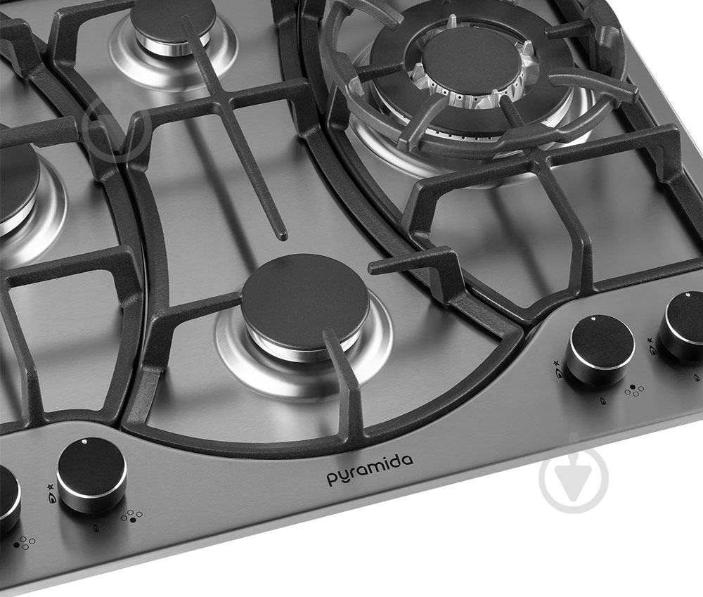 Варильна поверхня газова Pyramida PFA 640 INOX LUXE - фото 4