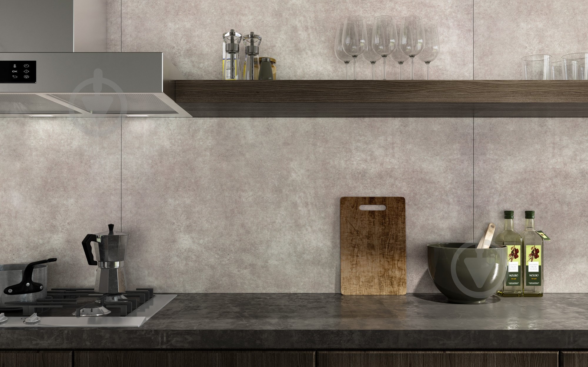 Плитка Ceramika Paradyz Magnetik grafit gres szkl rekt mat 59,8x119,8 см - фото 4
