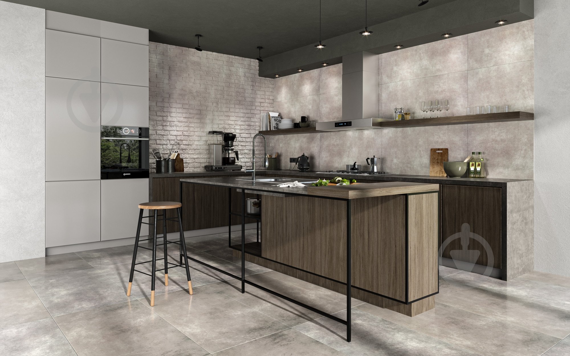 Плитка Ceramika Paradyz Magnetik grafit gres szkl rekt mat 59,8x119,8 см - фото 5