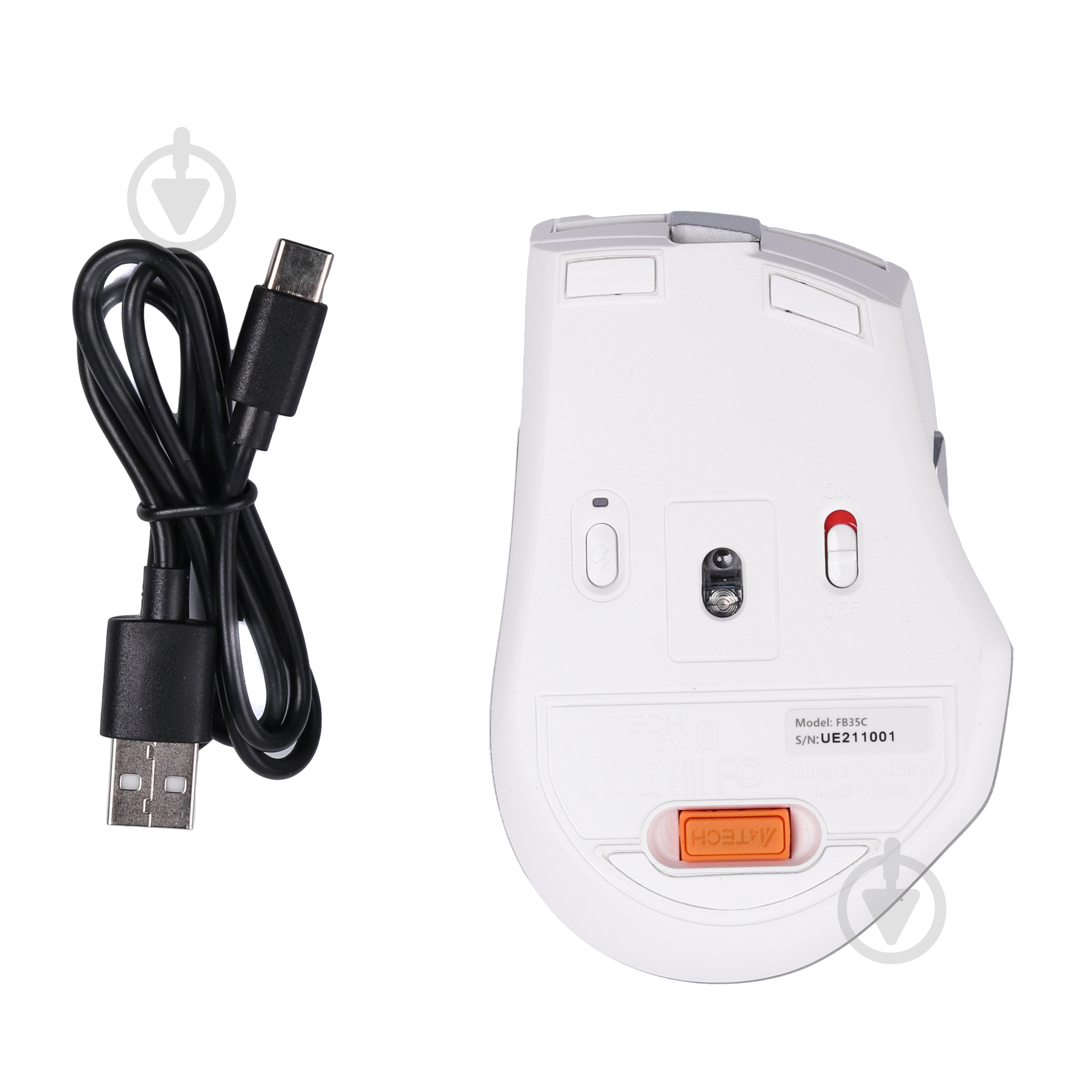 Мышь A4Tech white (FB35C (Icy White)) - фото 4 Мышь A4Tech white (FB35C (Icy White)) - фото 4