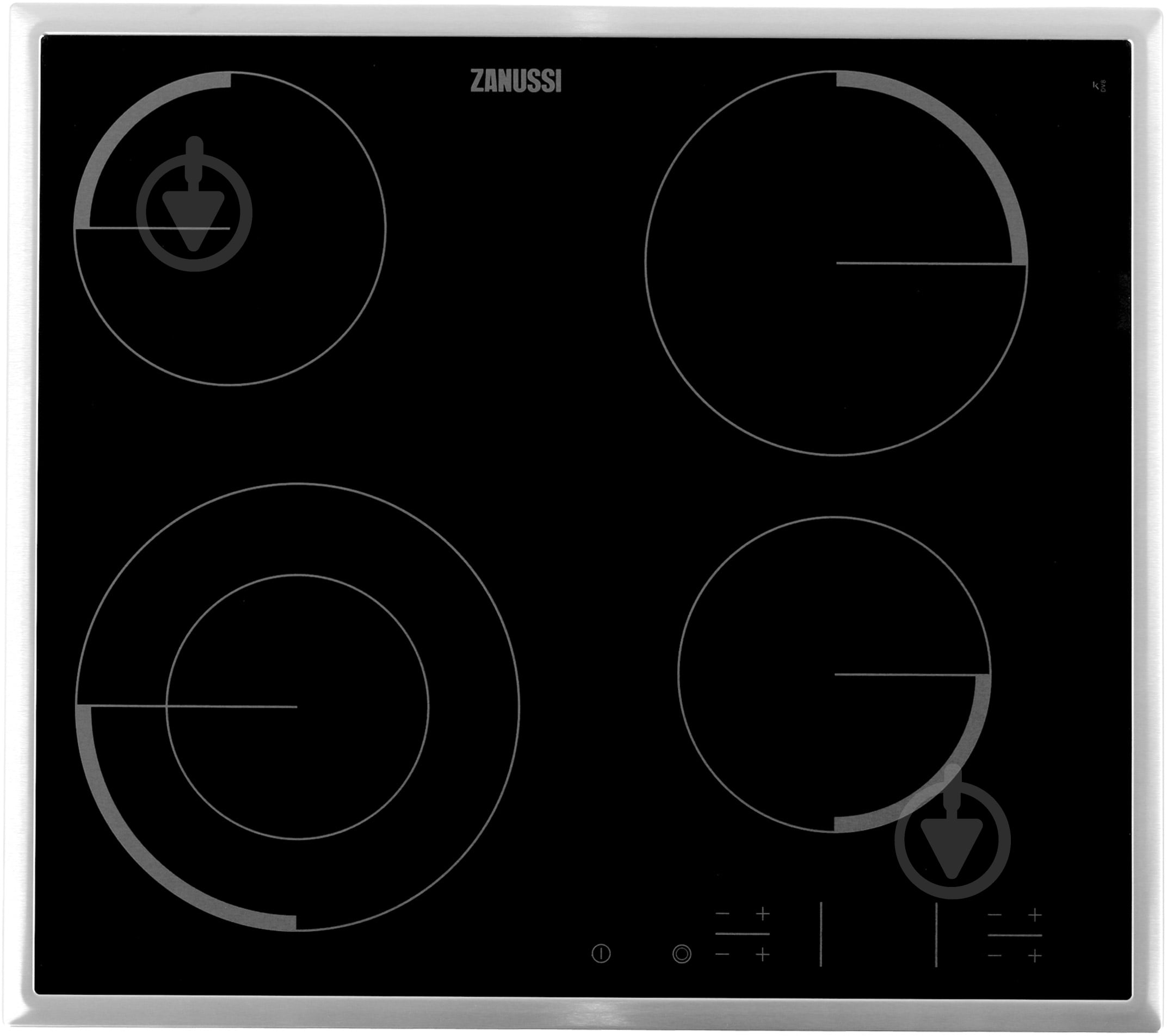Варильна поверхня електрична Zanussi ZEV 6341 XBA - фото 1 Варильна поверхня електрична Zanussi ZEV 6341 XBA - фото 1