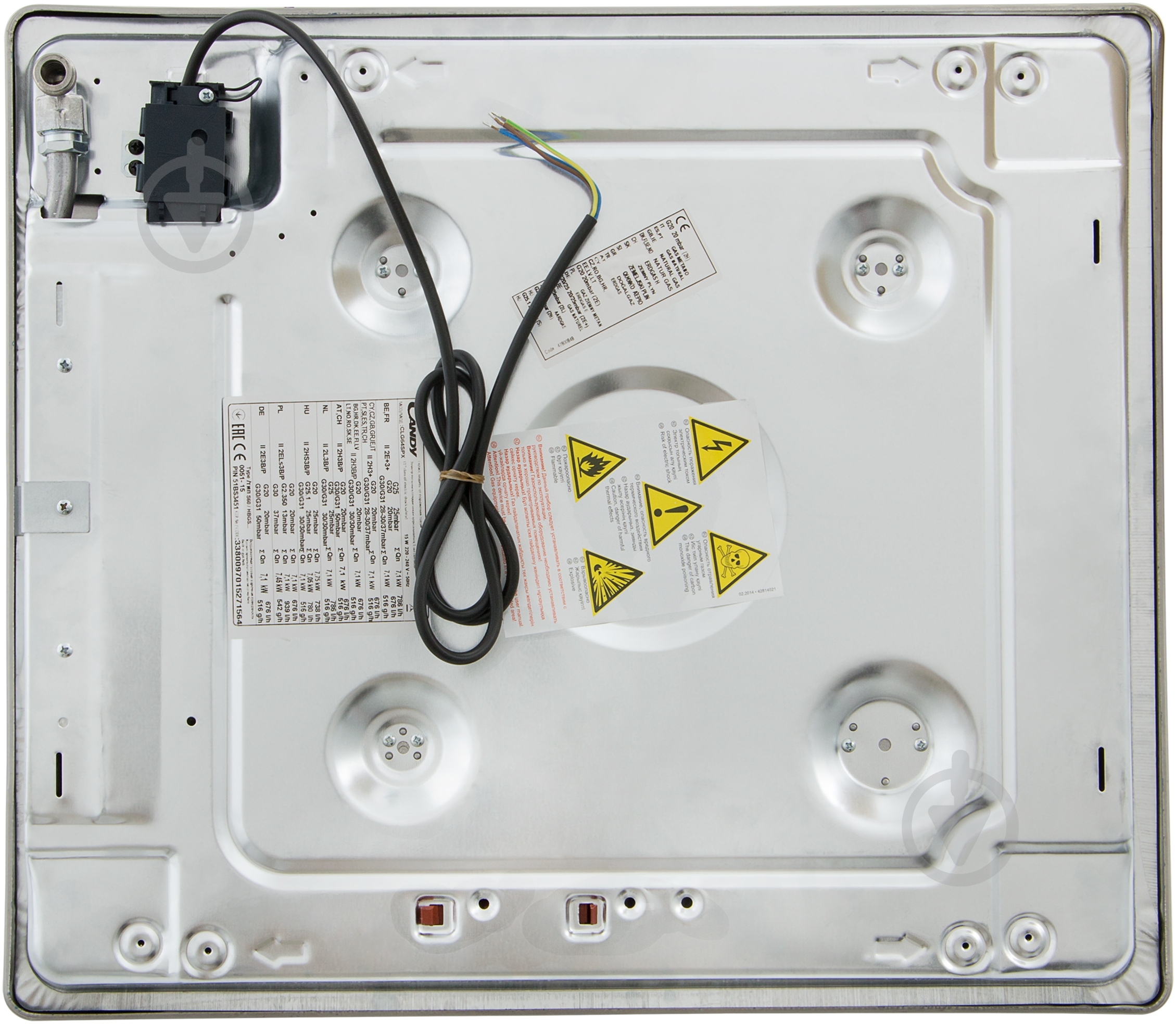 Варочная поверхность газовая Candy CLG 64 SPX - фото 4