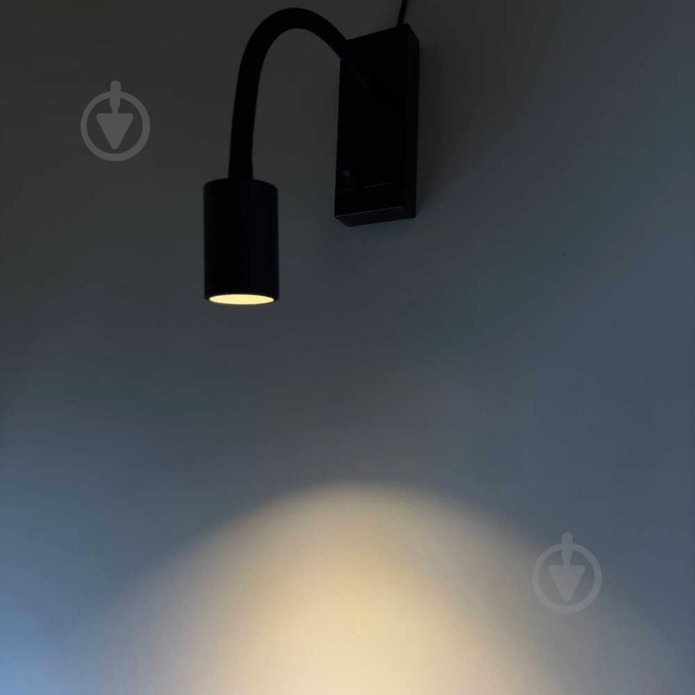 Бра Violux SNAKE USB+Type-C 1x5 Вт чорний 552101 - фото 6 Бра Violux SNAKE USB+Type-C 1x5 Вт чорний 552101 - фото 6