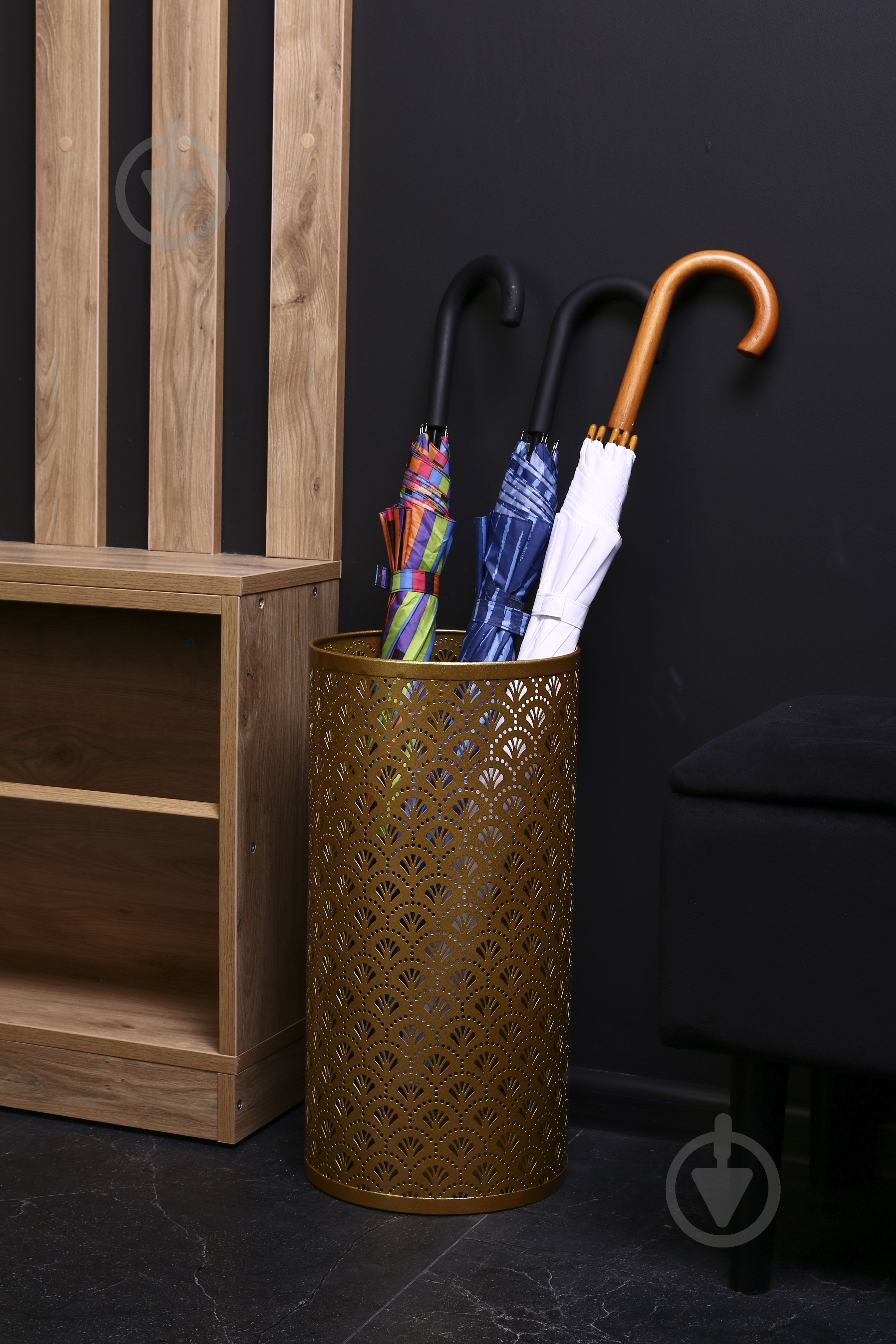 Подставка для зонтов 480x240x240 мм бронза - фото 4