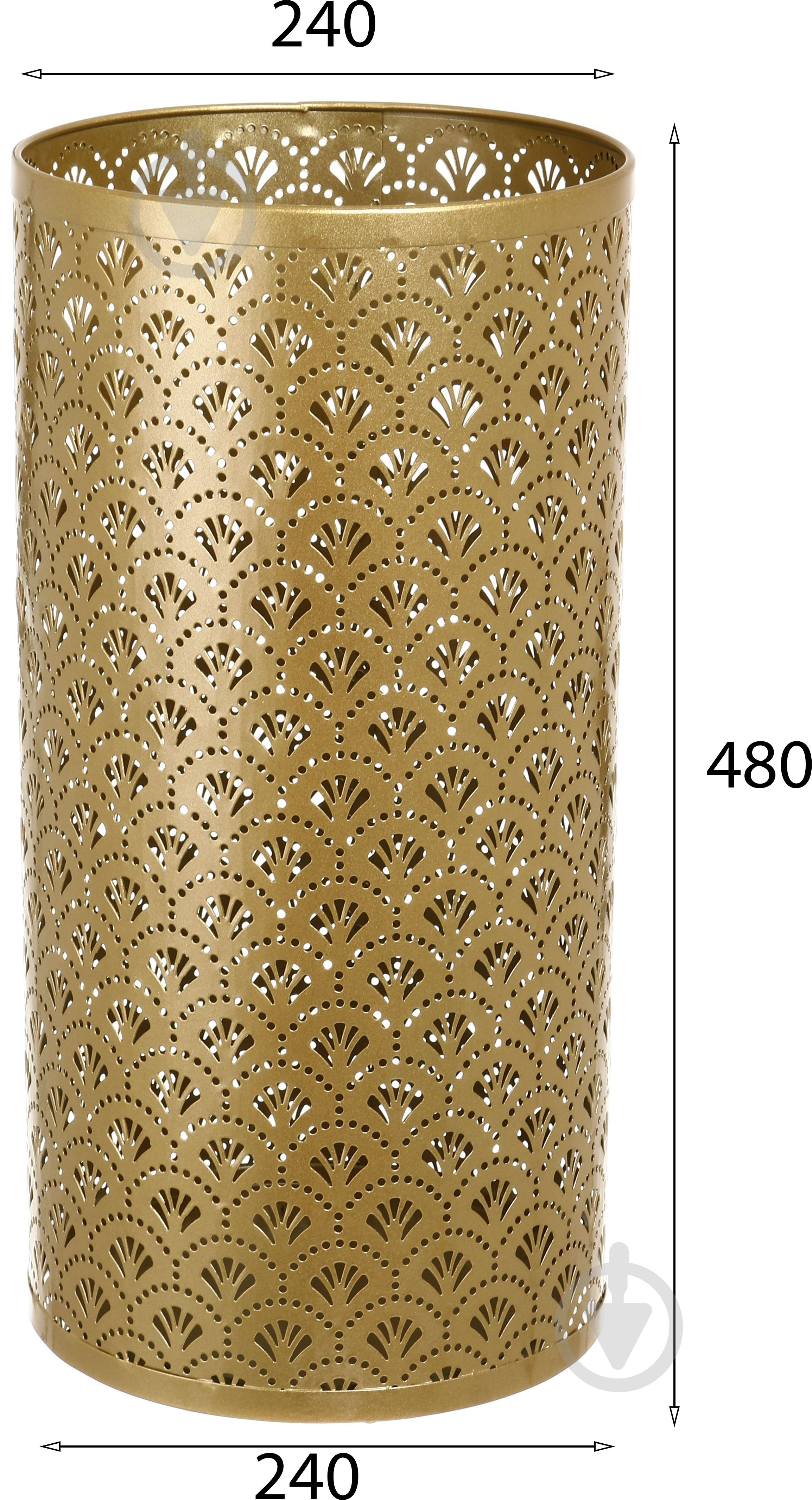 Подставка для зонтов 480x240x240 мм бронза - фото 2