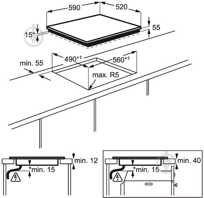 Варочная поверхность индукционная Electrolux EHH 56340 FK - фото 3