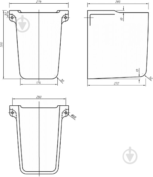 Полупьедестал Kolo Nova Pro M37100000 - фото 2