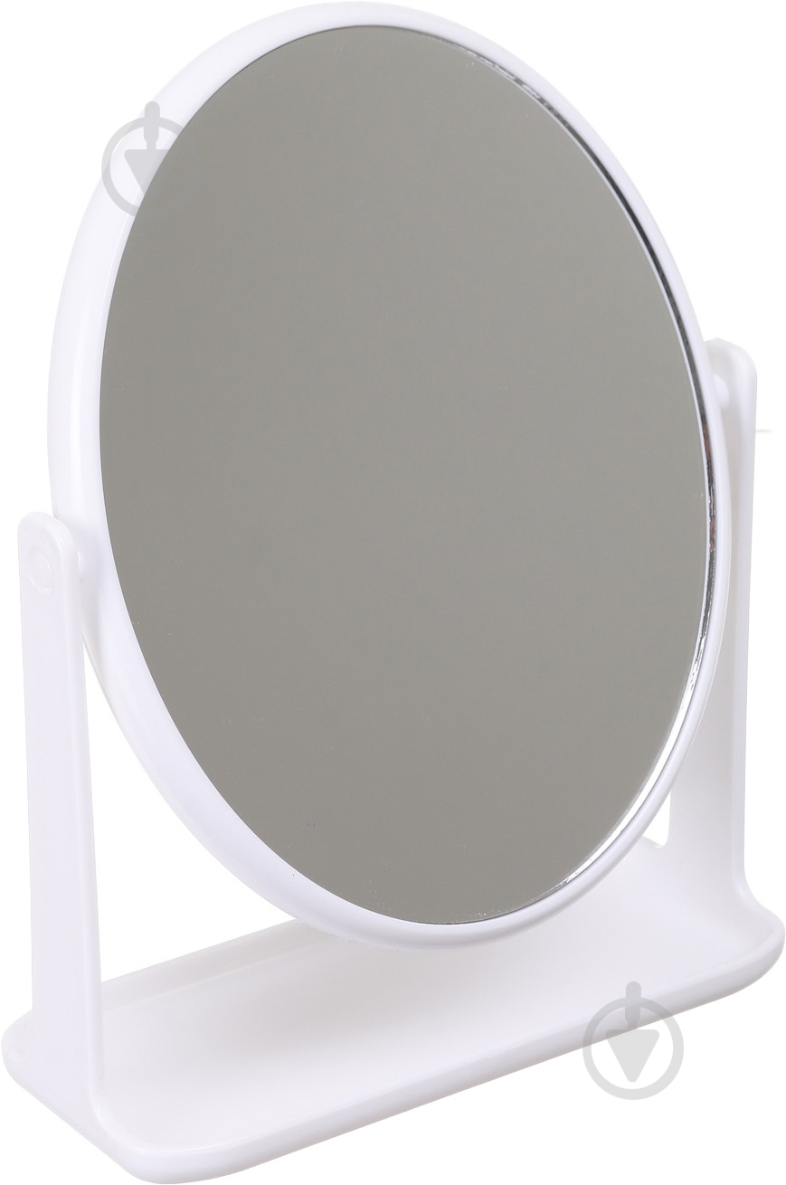 Дзеркало косметичне овальне двостороннє ST 21,3x16 cм біле - фото 2
