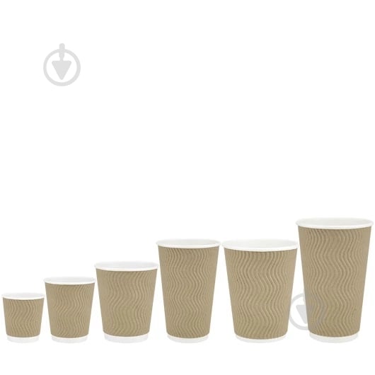 Стакан 110 мл 35 шт. бурый/волна 110 мл 35 шт. - фото 1 Стакан 110 мл 35 шт. бурый/волна 110 мл 35 шт. - фото 1