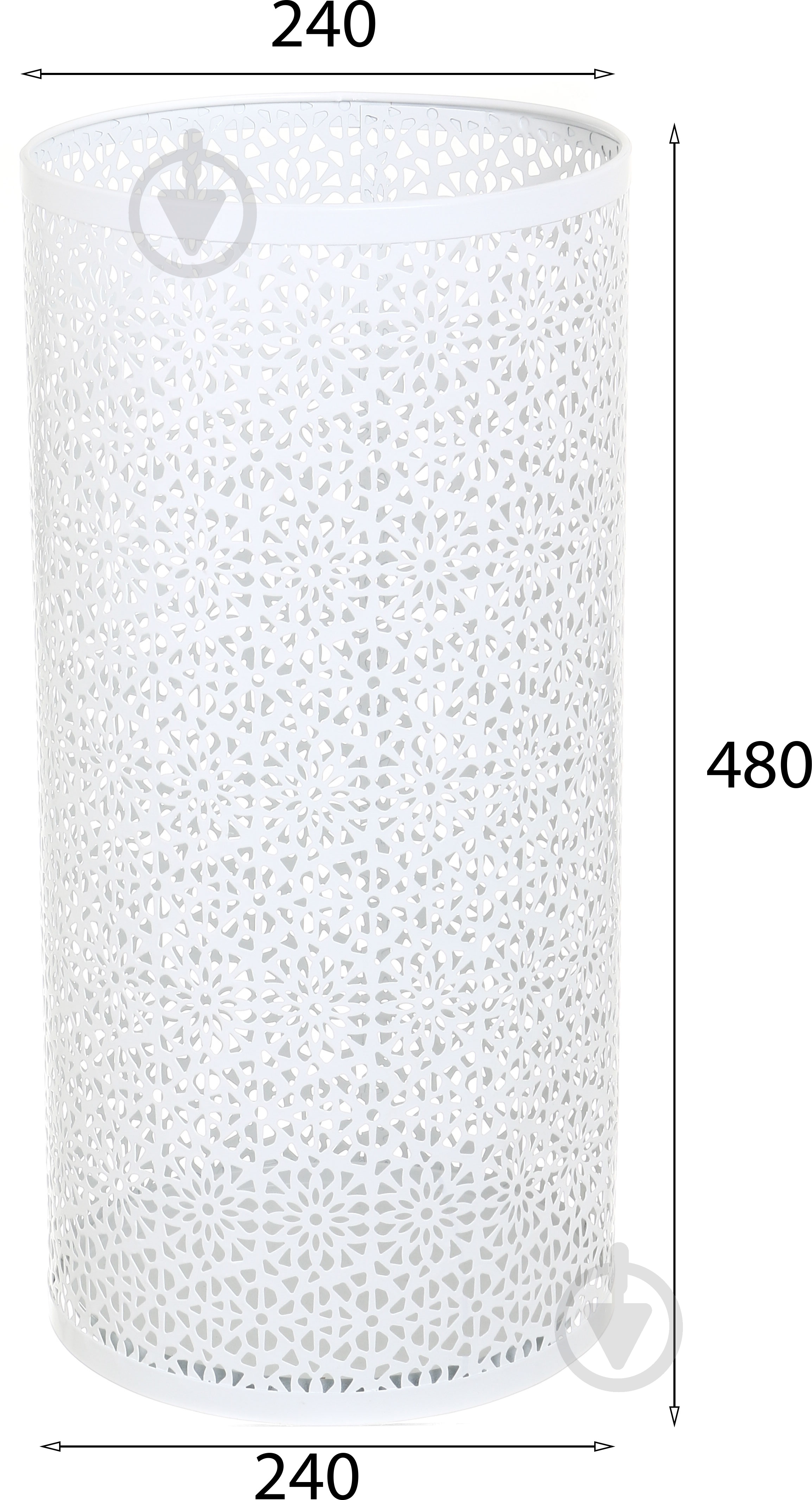 Подставка для зонтов 480x240x240 мм белый матовый - фото 2