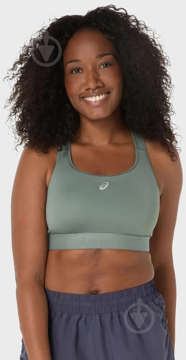Топ Asics ROAD COMPRESSION BRA 2012C995-401 р.L зелений - фото 1