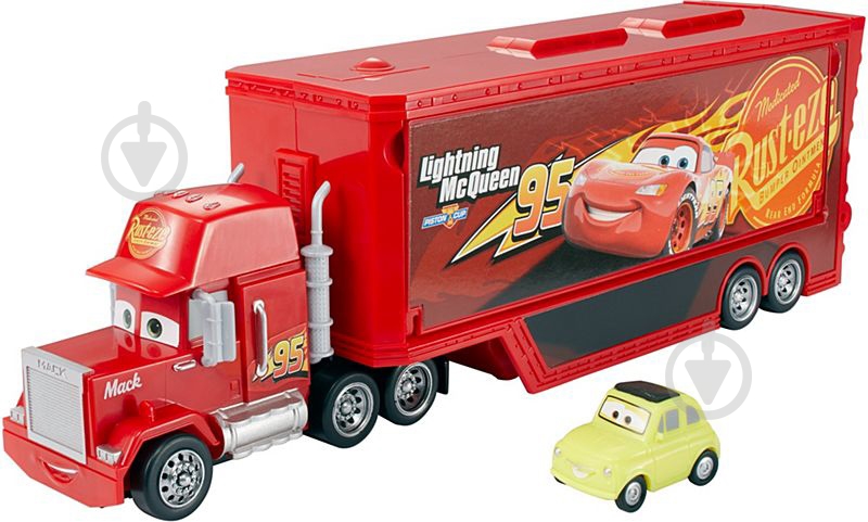 No73ミニカー1/50 箱ありTrendsetters in Trailers ᐉ Грузовик Hot Wheels Мак-трейлер Полный вперед из м/ф «Тачки 3