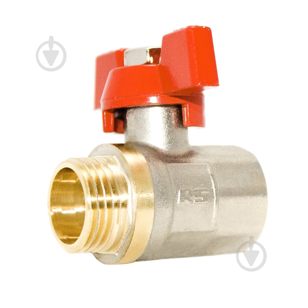 Кран шаровой Water House Ду 20 ВН (б.) никель - фото 1