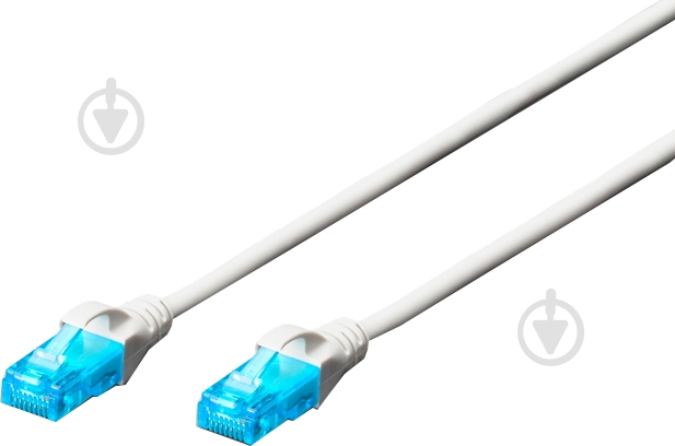 Патч-корд Digitus UTP Cat.5e (DK-1511-030/WH) 3 м белый - фото 1 Патч-корд Digitus UTP Cat.5e (DK-1511-030/WH) 3 м белый - фото 1