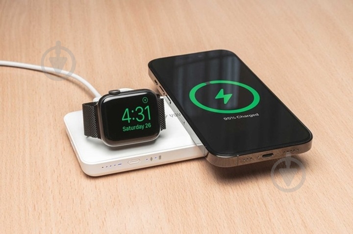 Повербанк YENKEE YPB 510 22.5W PD+Qi Wireless 10000 mAh white (37000006) - фото 5