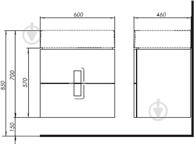 Тумба подвесная Kolo Twins 89492000 - фото 2 Тумба подвесная Kolo Twins 89492000 - фото 2