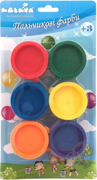 Набор пальчиковых красок Идейка 6х30 мл 94181 - фото 1