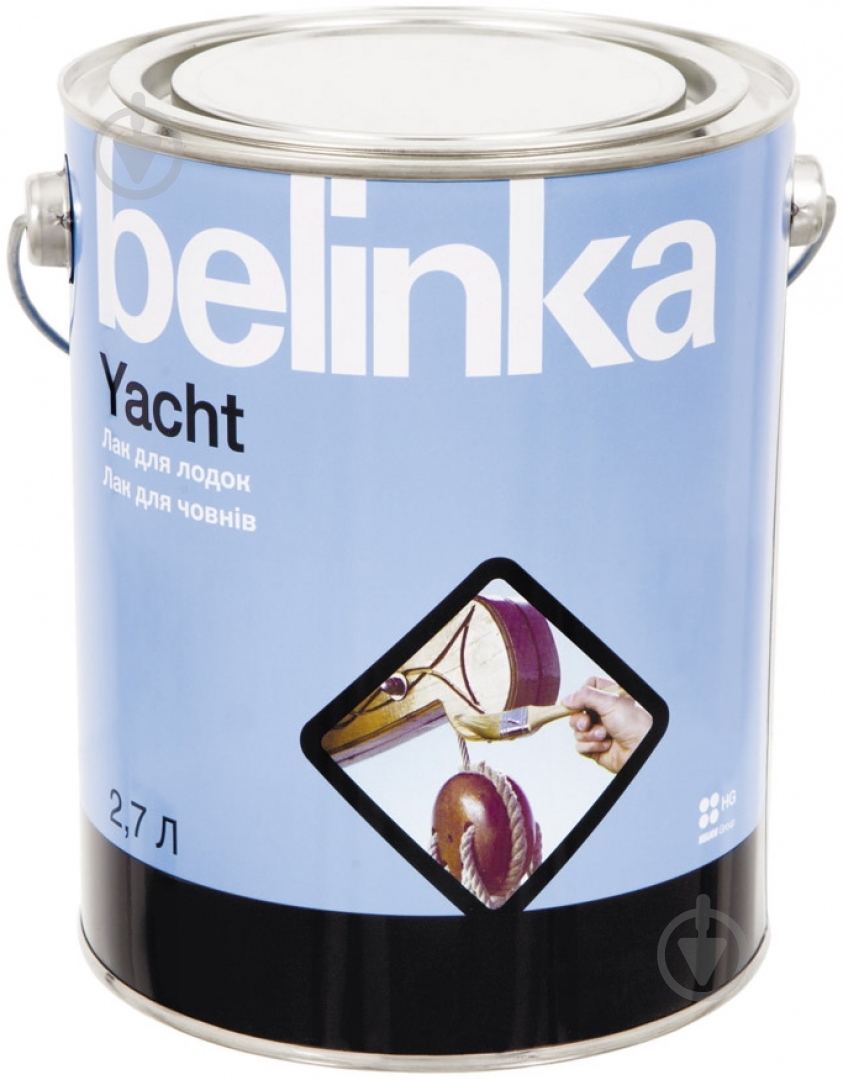 Лак для човнів Yacht Belinka глянець 2,7 л - фото 1 Лак для човнів Yacht Belinka глянець 2,7 л - фото 1