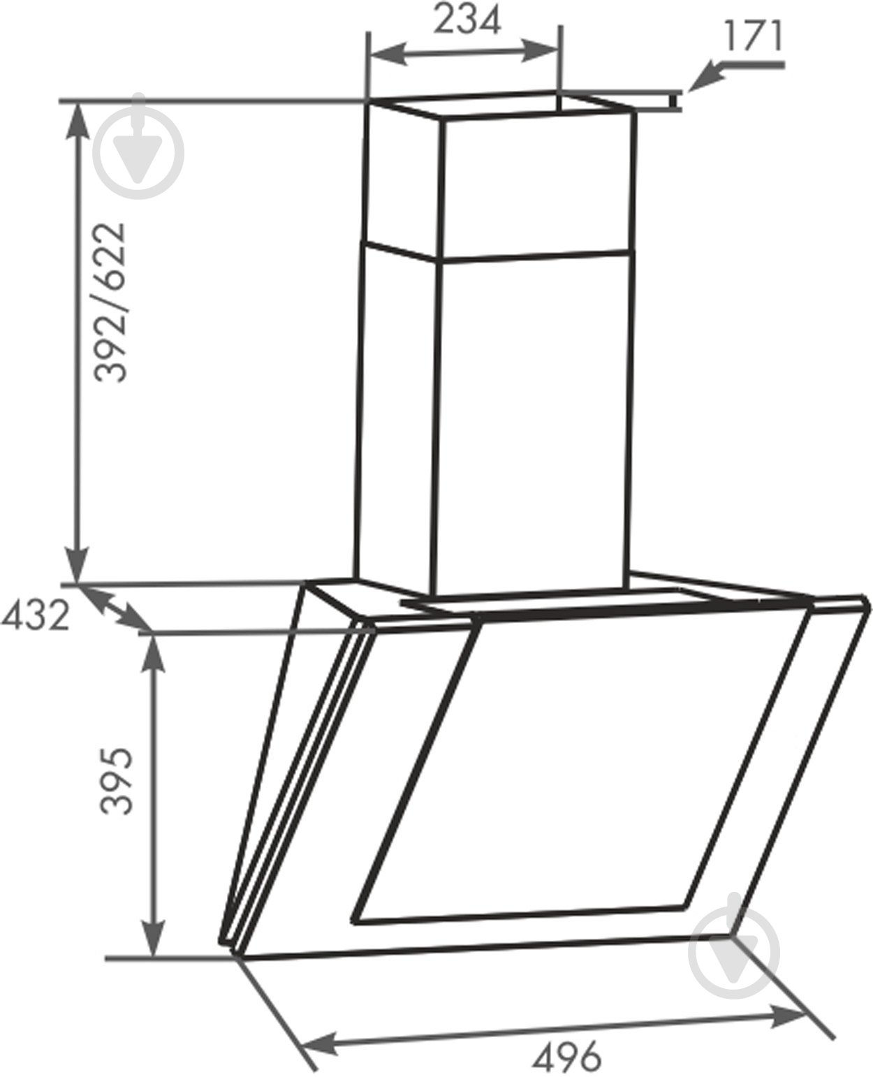 Вытяжка Eleyus Titan A 750 50 BL - фото 14