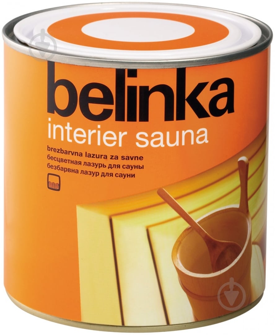 Лазур Belinka Interier Sauna напівглянець безколірна 0,75 л - фото 1
