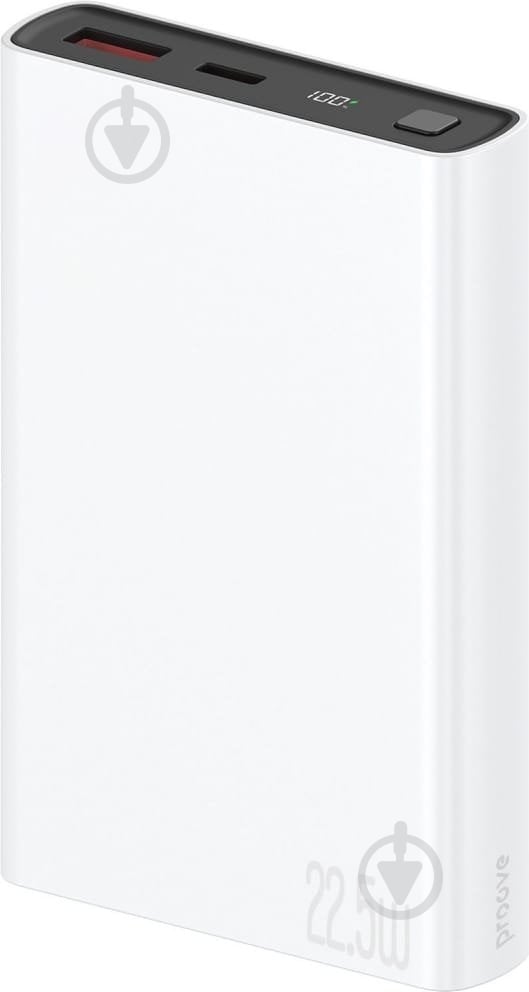 Повербанк Proove Hyper Flux Plus 22.5W 10000 mAh white (PBF122120002) - фото 1 Повербанк Proove Hyper Flux Plus 22.5W 10000 mAh white (PBF122120002) - фото 1