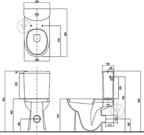 Унітаз-компакт Kolo Nova Pro M39044000 - фото 2