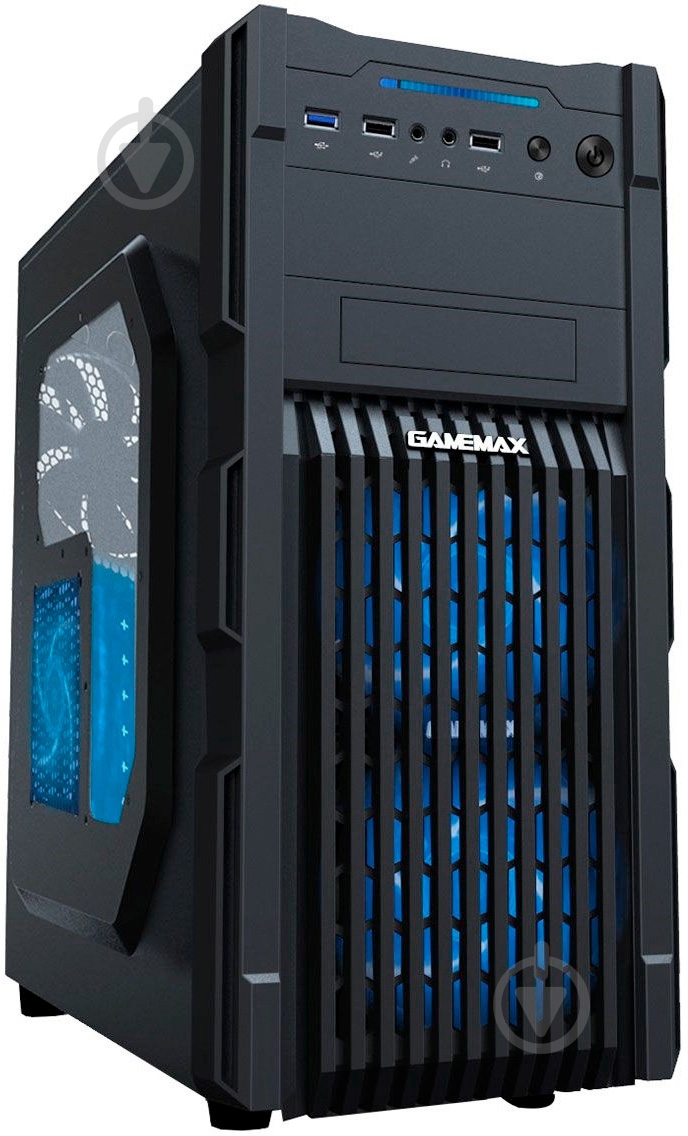 Корпус GameMax GM-ONE-BLUE Black - фото 1 Корпус GameMax GM-ONE-BLUE Black - фото 1