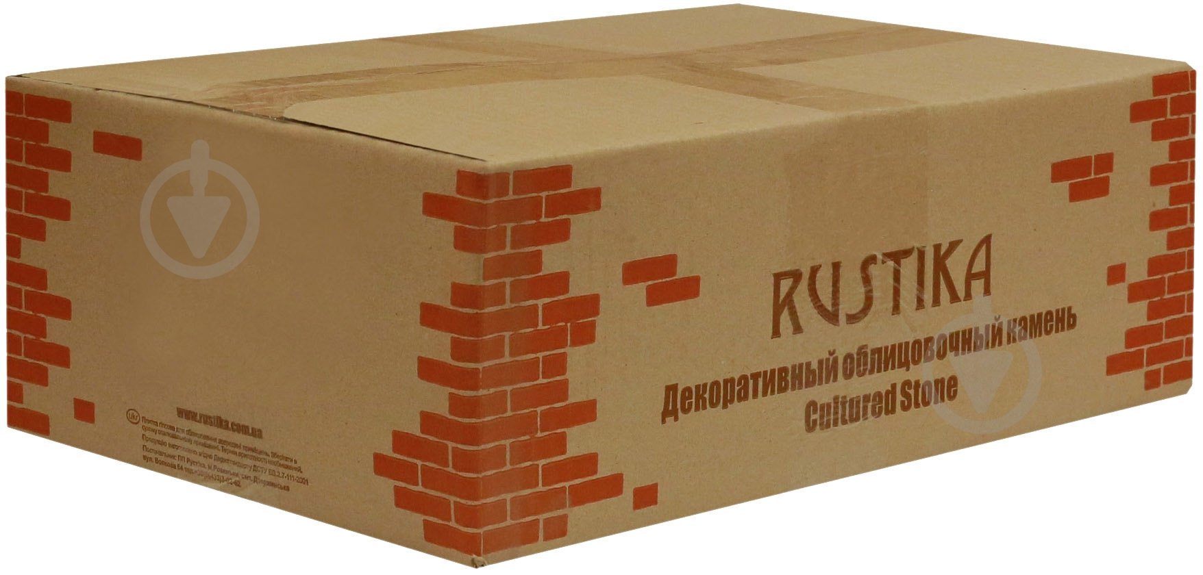 Плитка гіпсова пряма RUSTIKA Цегла антична біла 0,95 кв.м - фото 3