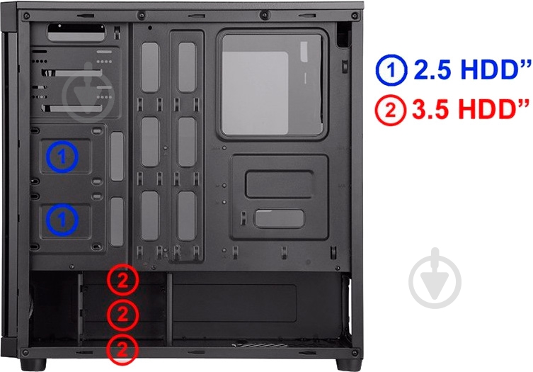 Корпус GameMax Polaris Black - фото 21