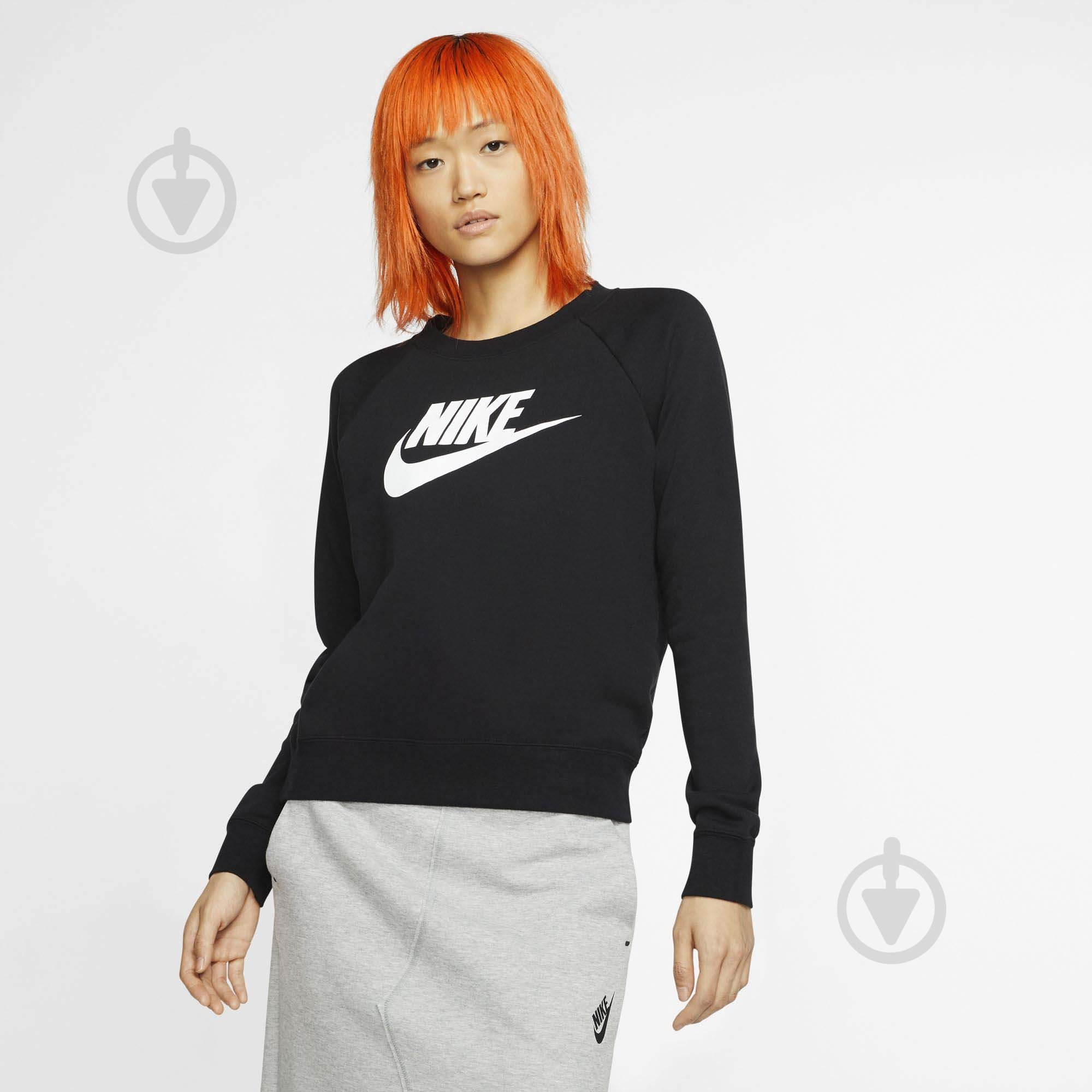 Свитшот Nike W NSW ESSNTL FLC GX CREW BV4112-010 р. XS черный - фото 4