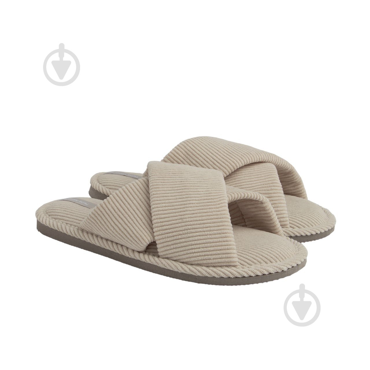 Тапки домашние Twins HS-VL вельвет Х 12478 р.38/39 молочный - фото 1